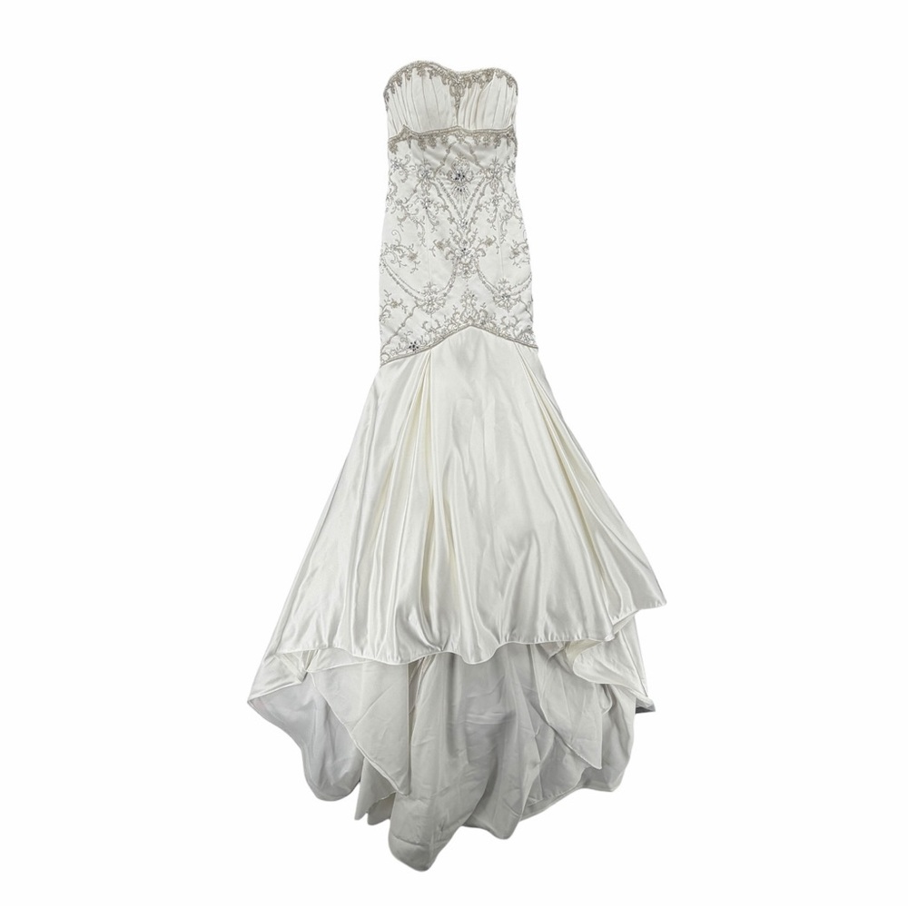 Jasmine Strapless Beaded Mermaid Wedding Gown – US 6